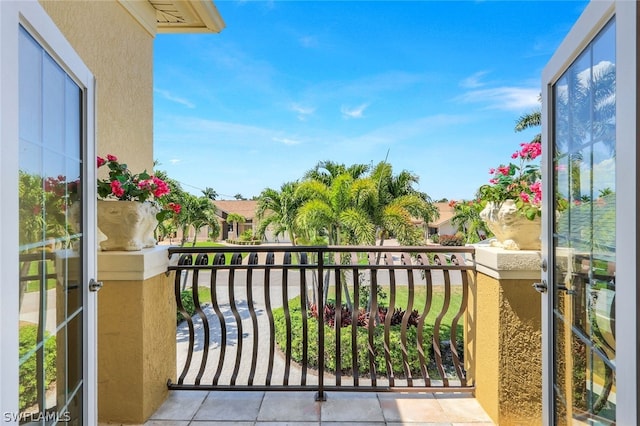 view of balcony