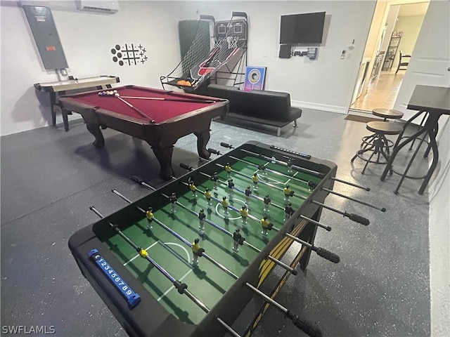 recreation room featuring billiards