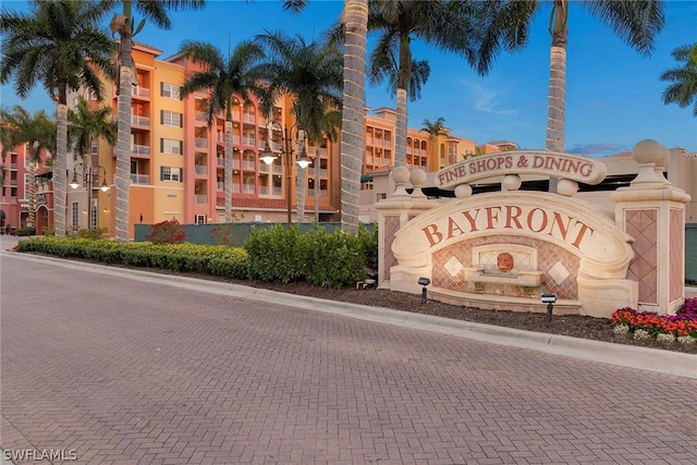 view of community / neighborhood sign