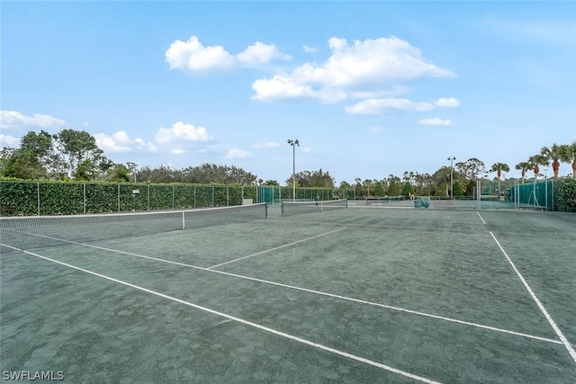 view of tennis court