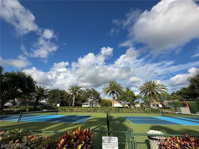 view of sport court