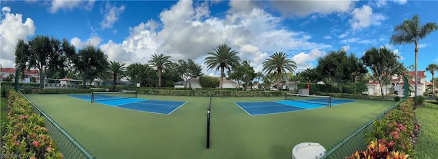 view of tennis court