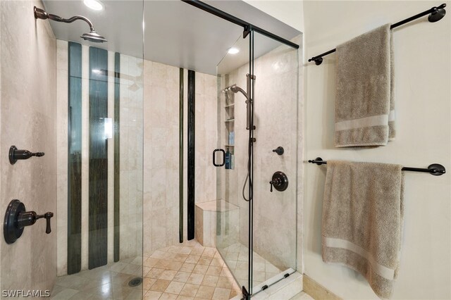 bathroom with walk in shower