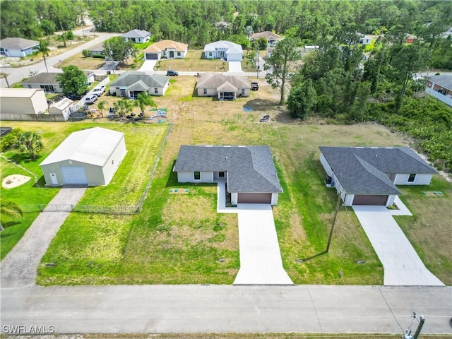 aerial perspective of suburban area