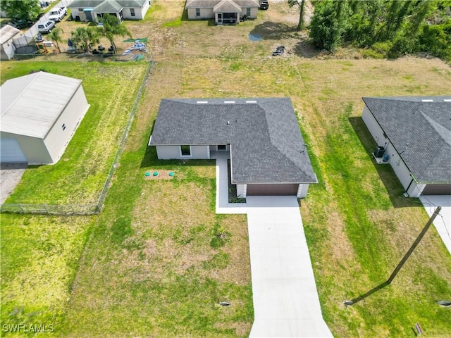 aerial view of residential area