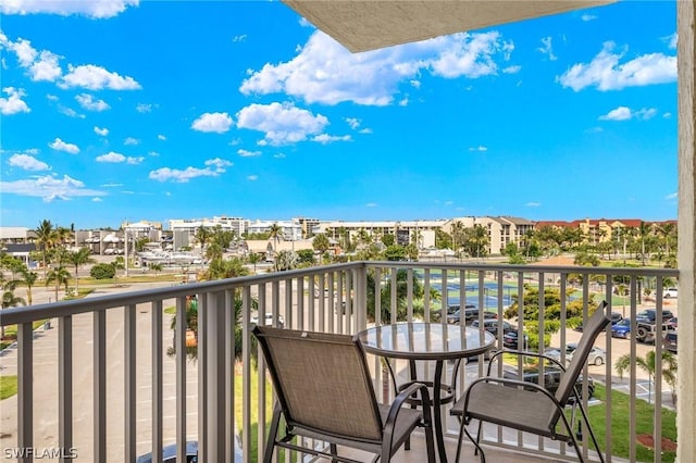 view of balcony