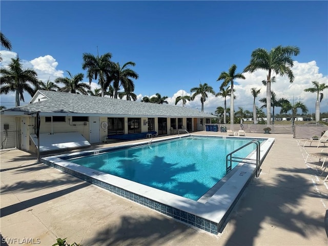 view of pool with a patio area