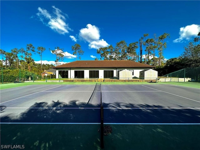 view of sport court