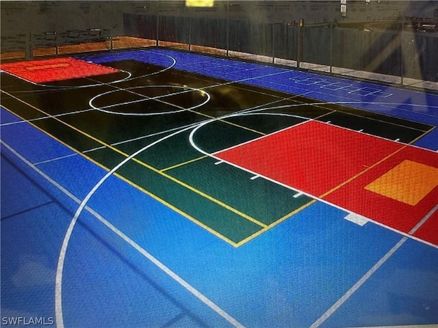 view of basketball court