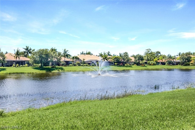 view of water feature