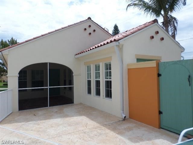 view of home's exterior featuring a patio area