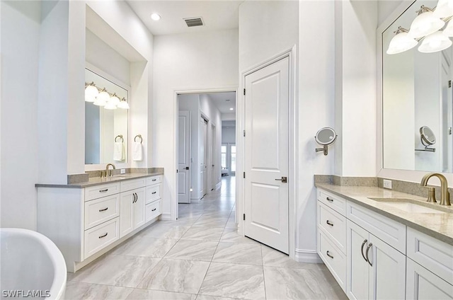 bathroom with vanity