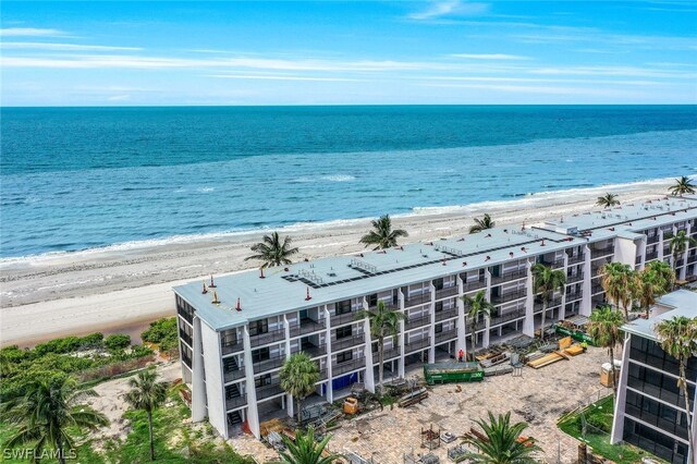 water view with a view of the beach