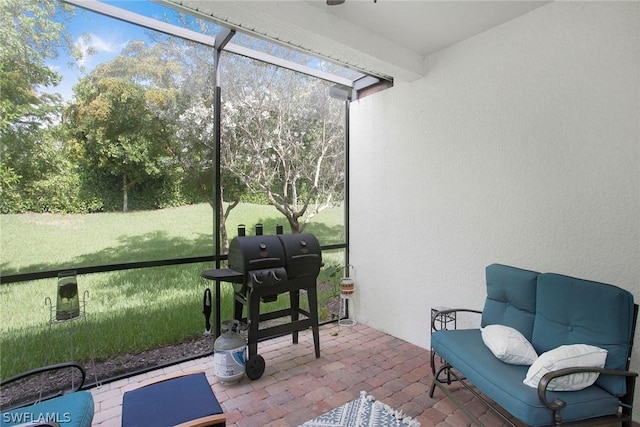 view of sunroom / solarium