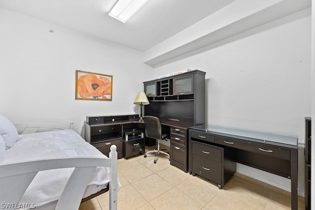 view of tiled bedroom