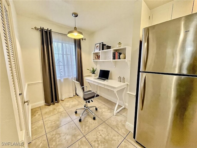 office featuring light tile patterned floors