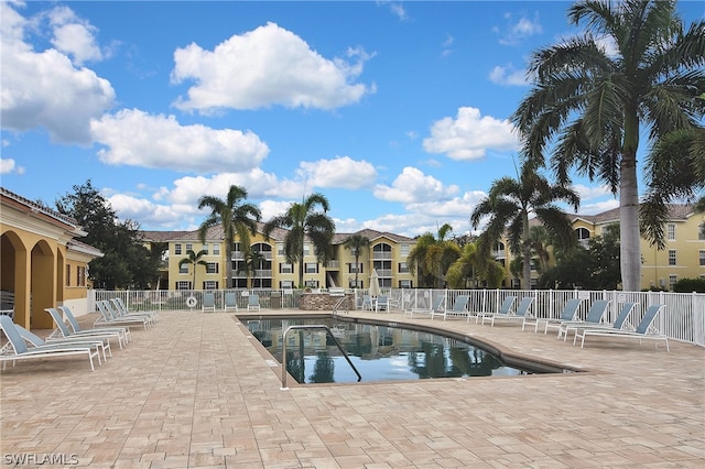 view of pool with a patio