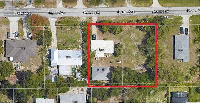 map / location with property parcel outlined