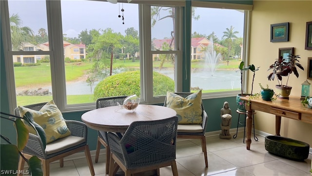 sunroom featuring a healthy amount of sunlight