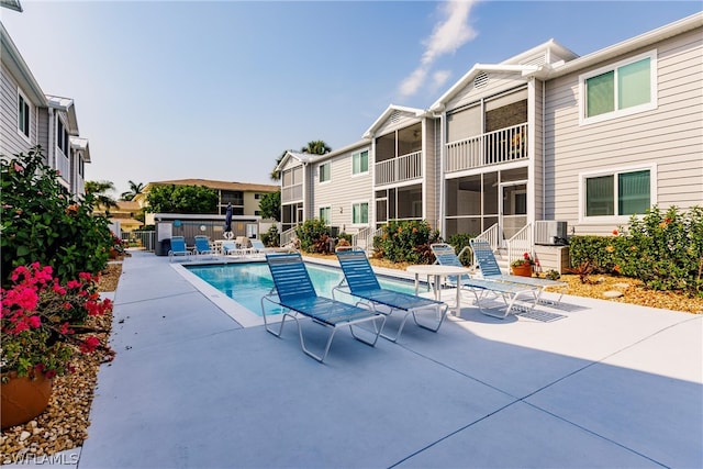 view of pool with a patio