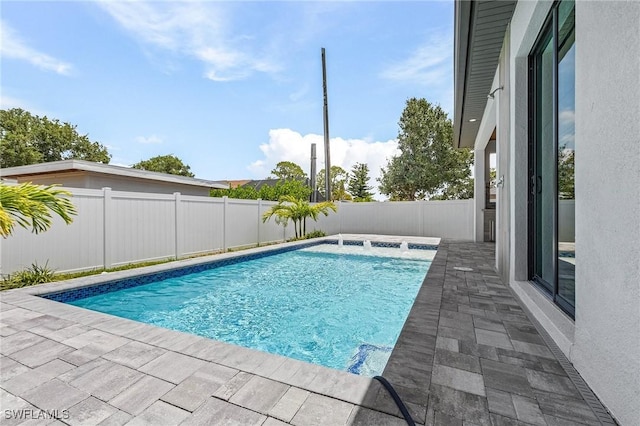 689 101st Ave N, Naples, FL 34108 - view of swimming pool with a fenced backyard and a patio area