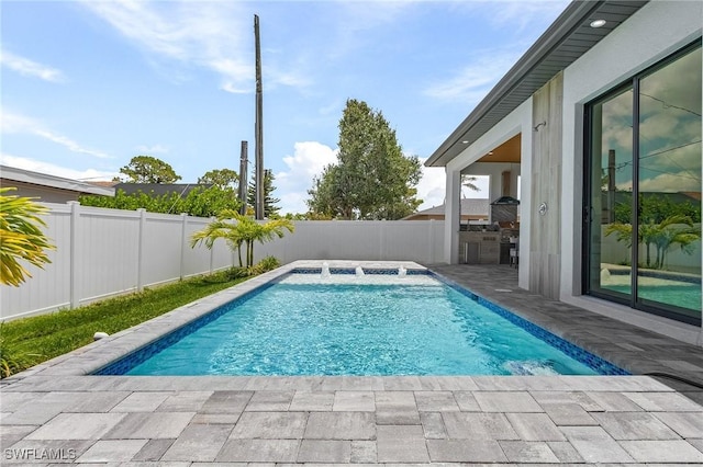 689 101st Ave N, Naples, FL 34108 - view of pool with a fenced backyard and a patio area