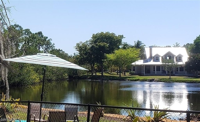3200 Barrett Ave, Naples, FL 34112 - view of water feature with fence