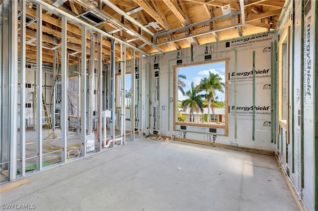 miscellaneous room with concrete flooring