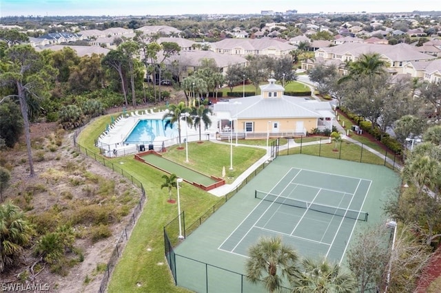 birds eye view of property