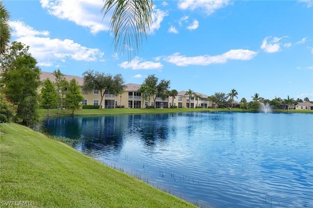 view of water feature