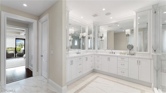 bathroom featuring vanity