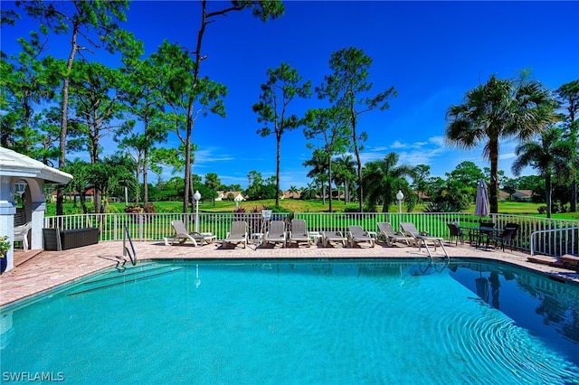 view of pool