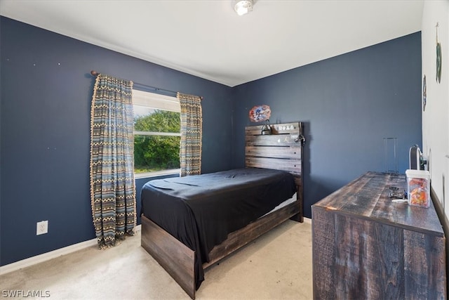 bedroom featuring carpet flooring