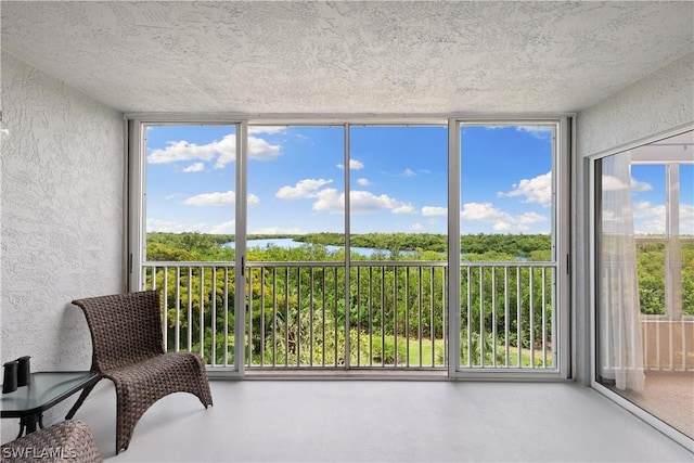 view of sunroom