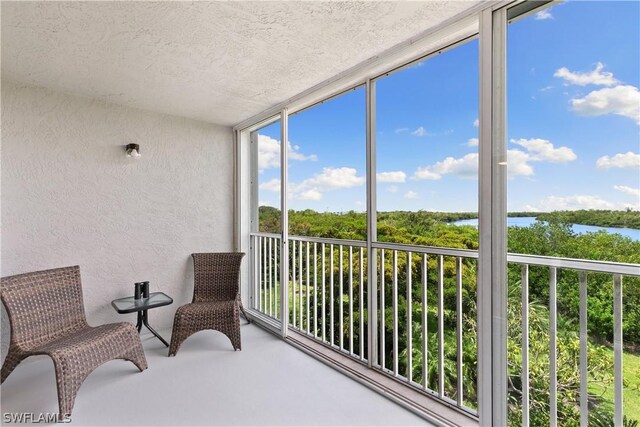 view of sunroom