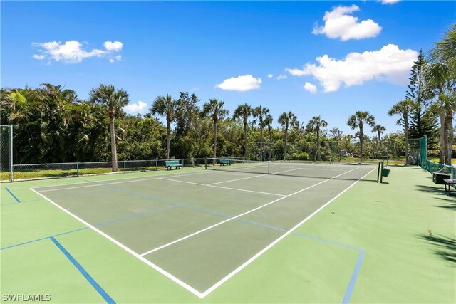 view of tennis court