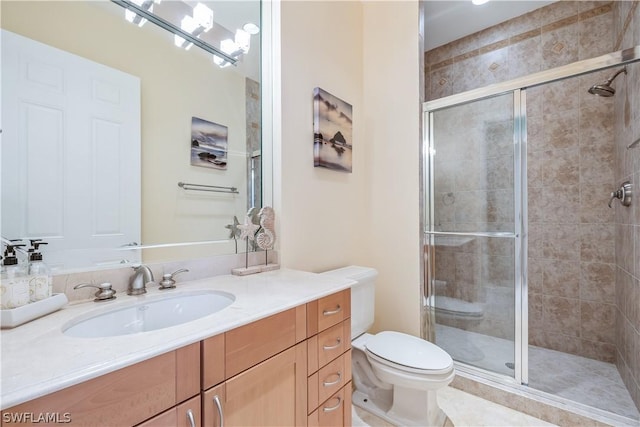 14270 Royal Harbour Ct Unit 1122, Fort Myers, FL 33908 - full bathroom featuring toilet, vanity, and a stall shower