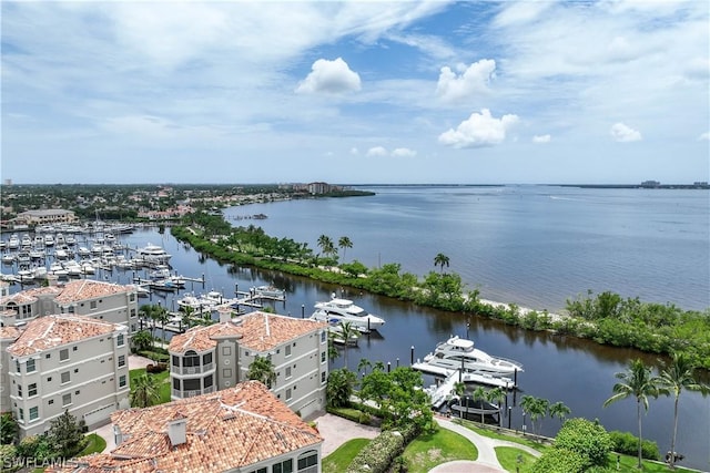 14270 Royal Harbour Ct Unit 1122, Fort Myers, FL 33908 - water view featuring numerous boat docks