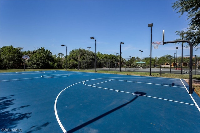 view of sport court