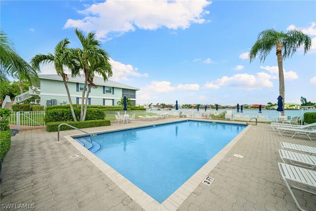 view of pool with a patio area