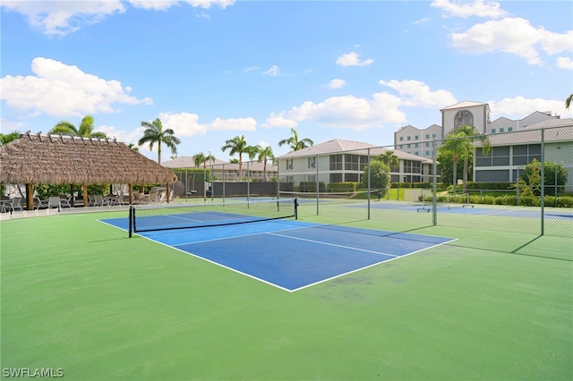 view of tennis court