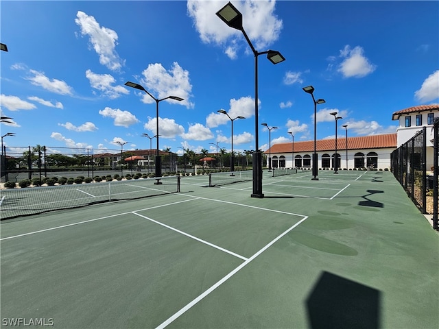 view of tennis court