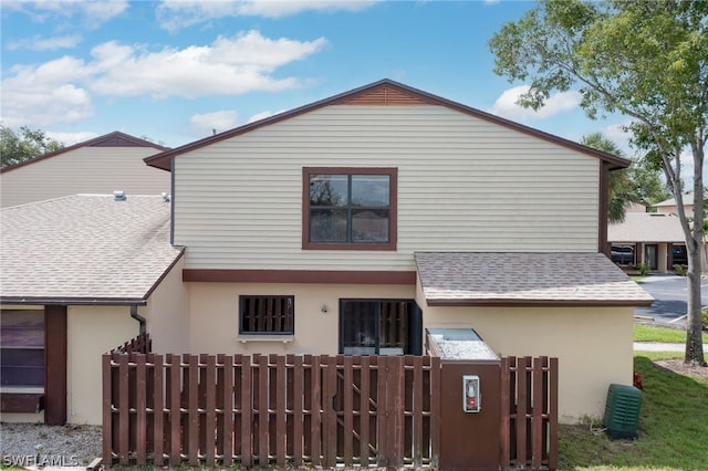 view of rear view of property