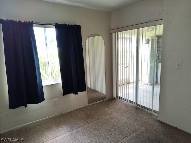 view of carpeted empty room