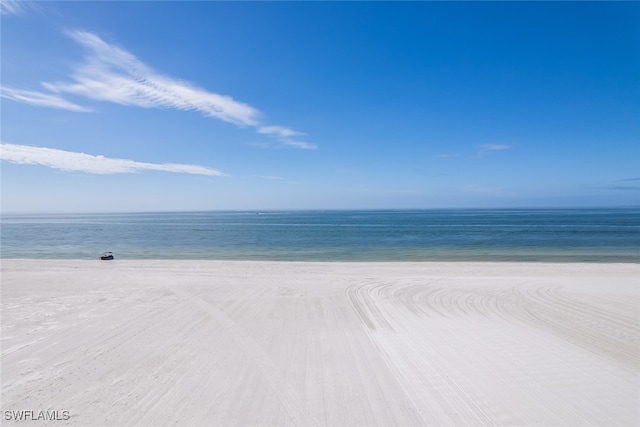 water view with a view of the beach