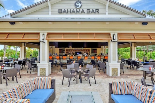 view of patio / terrace featuring an outdoor hangout area