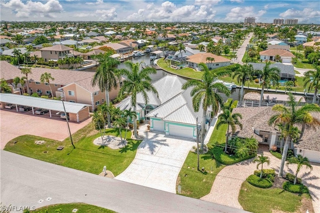 birds eye view of property featuring a residential view