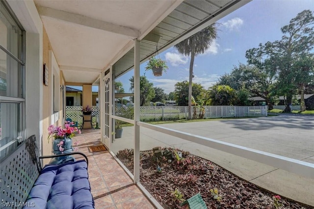 view of sunroom / solarium