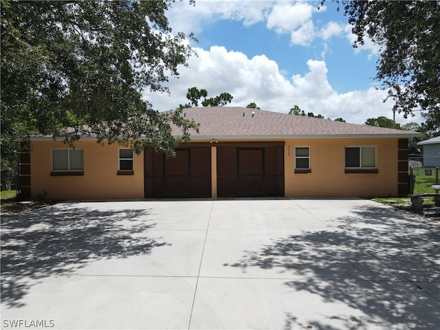 view of front of home with a patio area