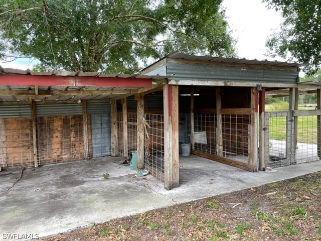 exterior space featuring an outdoor structure